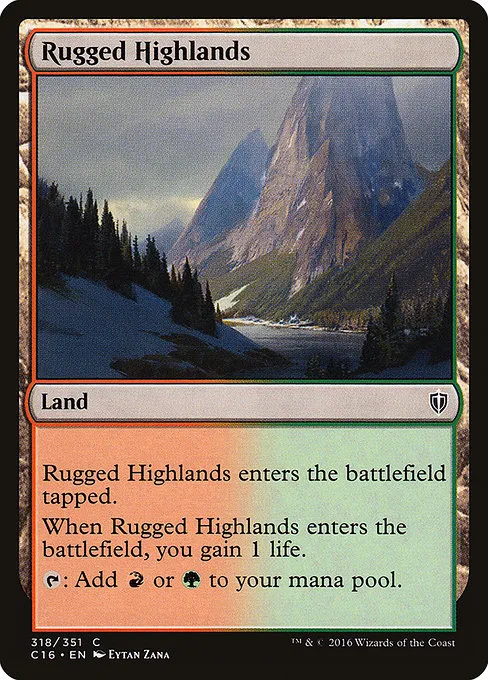 Rugged Highlands · Commander 2016 318/351