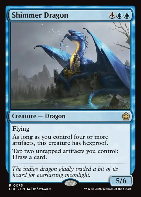 Shimmer Dragon · Foundations Commander 75/3