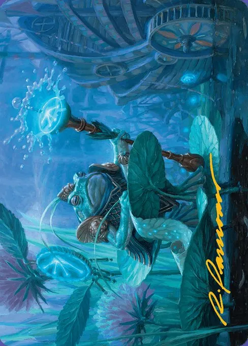 Dour Port-Mage // Dour Port-Mage · Bloomburrow Art Series 5/54