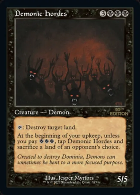 Demonic Hordes · 30th Anniversary Edition 397/594