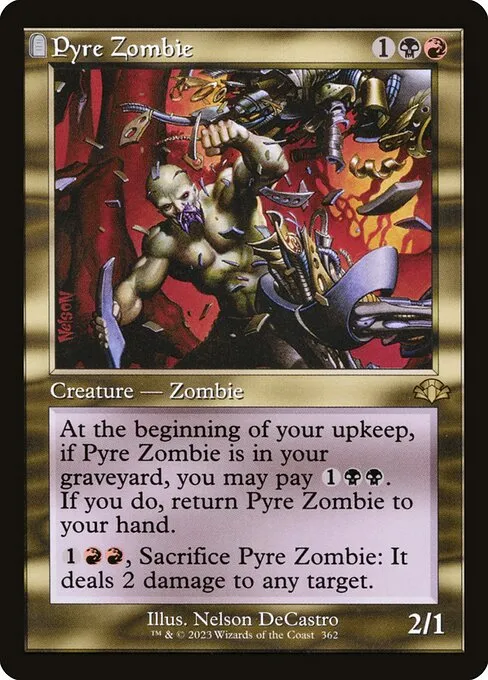 Pyre Zombie · Dominaria Remastered 362/457