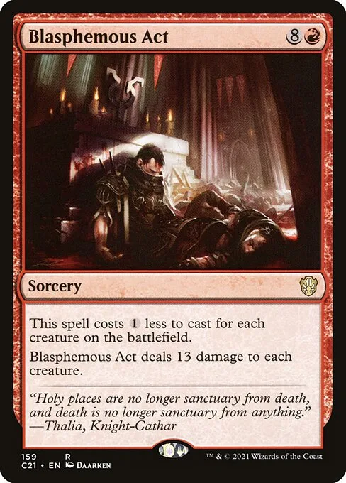 Blasphemous Act · Commander 2021 159/409