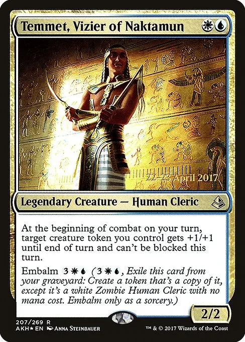 Temmet, Vizier of Naktamun · Amonkhet Promos 207s/77