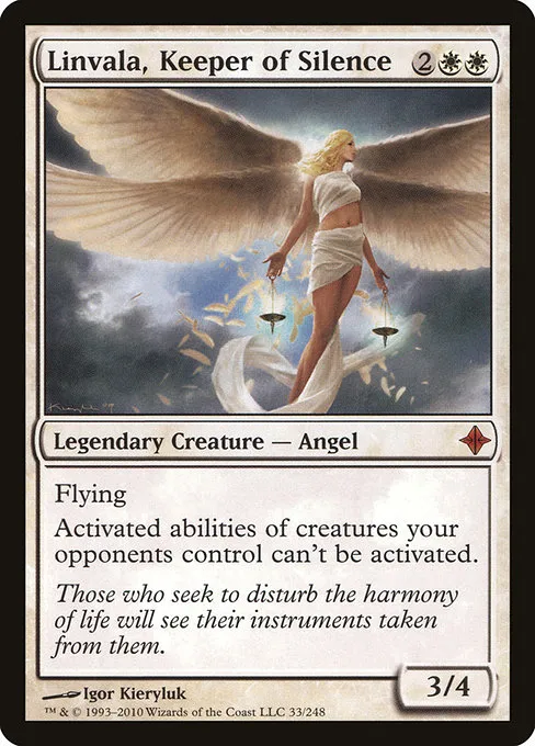 Linvala, Keeper of Silence · Rise of the Eldrazi 33/248