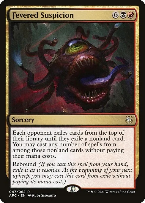 Fevered Suspicion · Forgotten Realms Commander 47/331