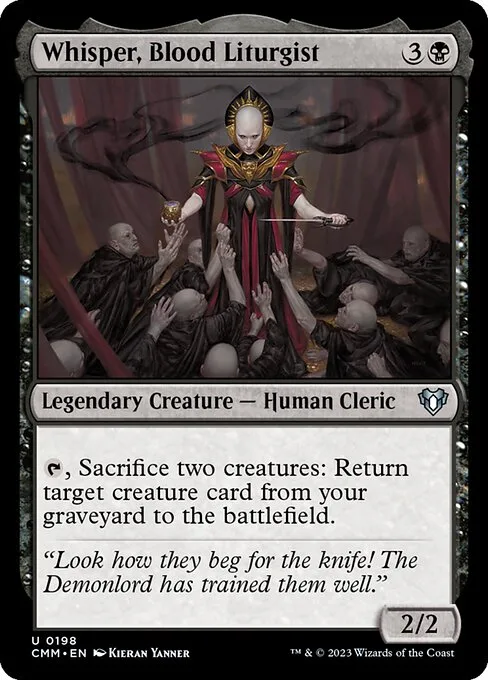 Whisper, Blood Liturgist · Commander Masters 198/1067