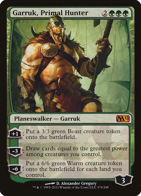 Garruk, Primal Hunter · Magic 2012 174/249