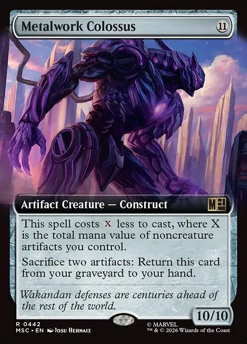 Metalwork Colossus · Marvel Super Heroes Commander 442/9