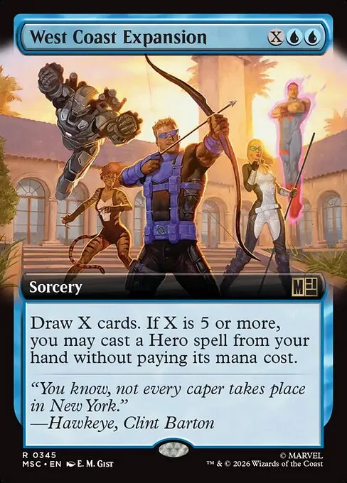 West Coast Expansion · Marvel Super Heroes Commander 345/9