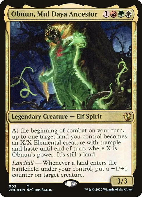 Obuun, Mul Daya Ancestor · Zendikar Rising Commander 2/142