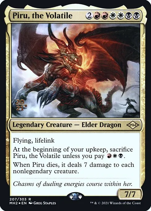 Piru, the Volatile · Modern Horizons 2 Promos 207s/86