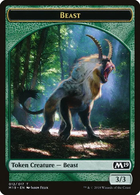 Beast · Core Set 2019 Tokens 12/18