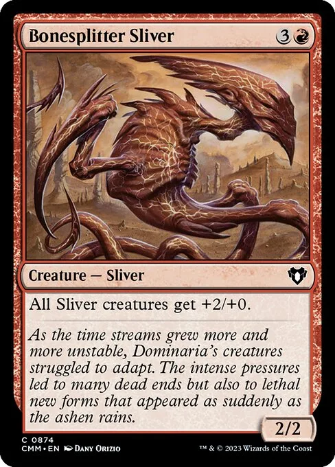 Bonesplitter Sliver · Commander Masters 874/1067