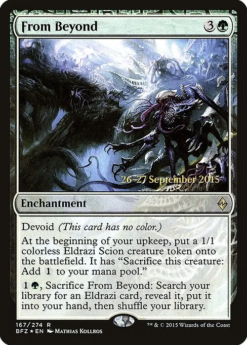 From Beyond · Battle for Zendikar Promos 167s/90