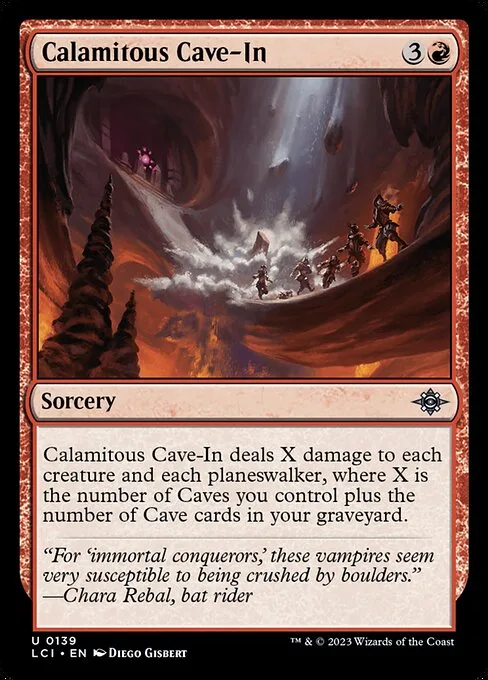 Calamitous Cave-In · The Lost Caverns of Ixalan 139/416