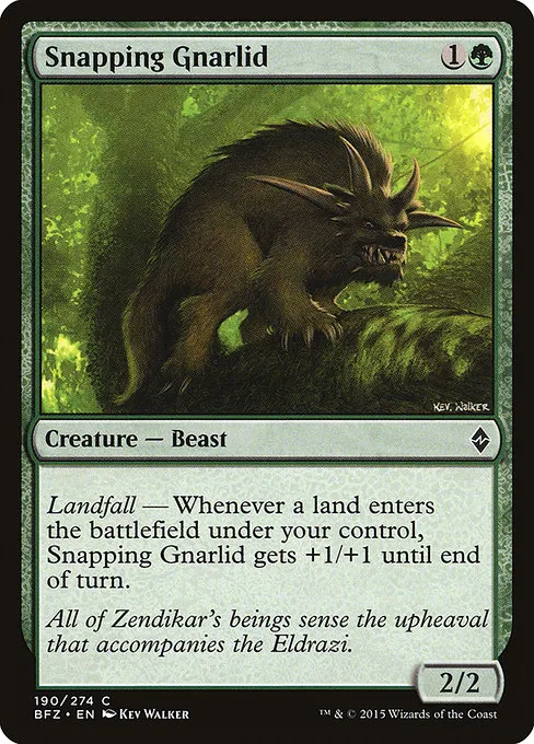 Snapping Gnarlid · Battle for Zendikar 190/299