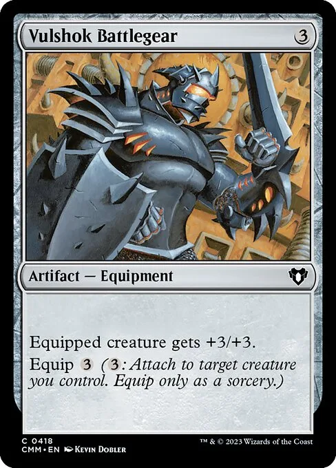 Vulshok Battlegear · Commander Masters 418/1067