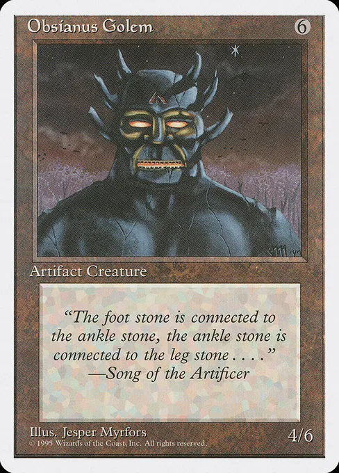 Obsianus Golem · Fourth Edition 339/380