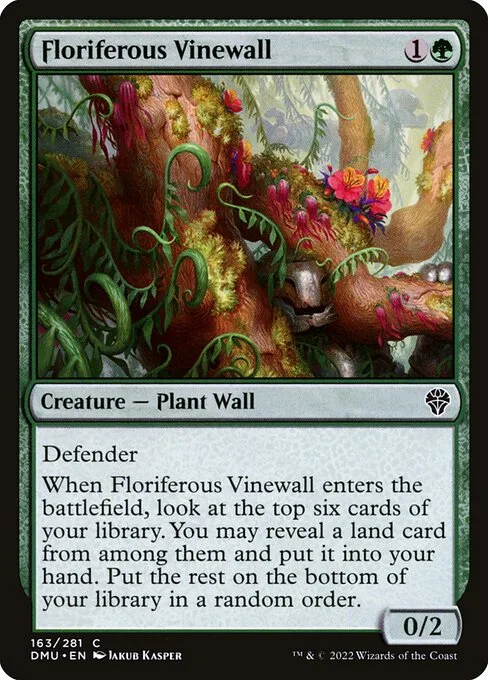 Floriferous Vinewall · Dominaria United 163/453