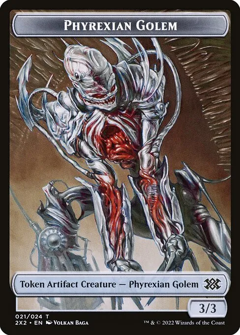 Phyrexian Golem · Double Masters 2022 Tokens 21/24