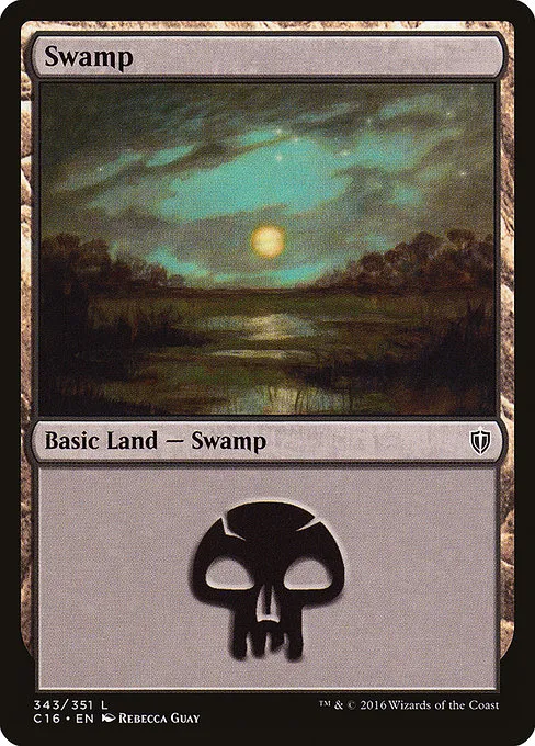Swamp · Commander 2016 343/351
