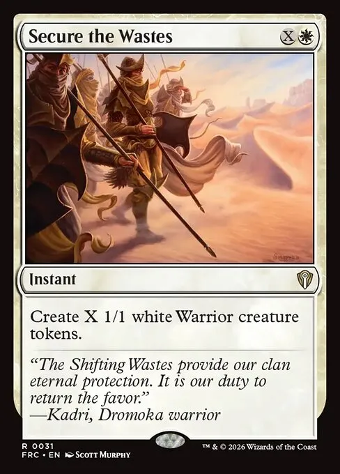 Secure the Wastes · Reality Fracture Commander 31/2