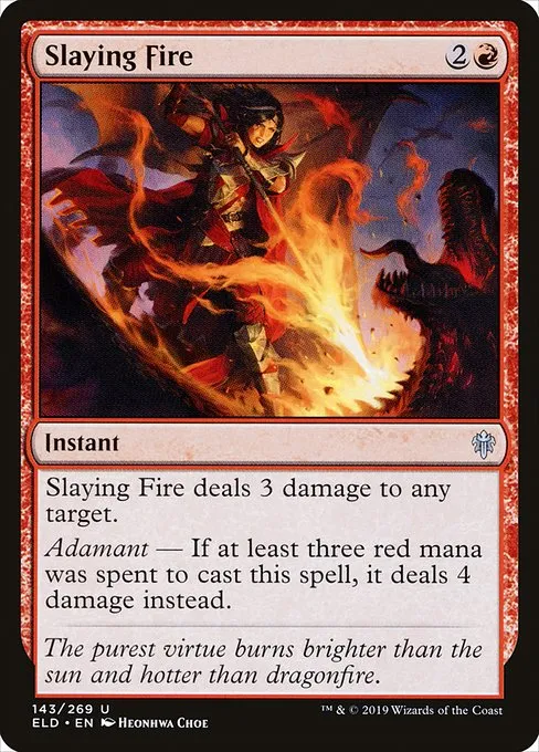 Slaying Fire · Throne of Eldraine 143/398