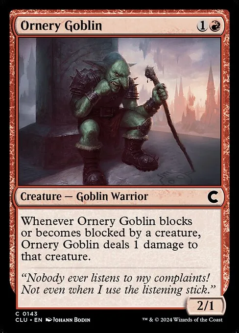 Ornery Goblin · Ravnica: Clue Edition 143/284