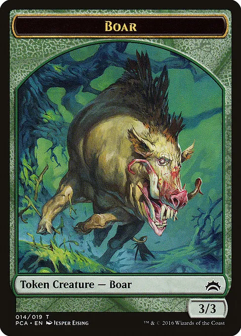Boar · Planechase Anthology Tokens 14/19