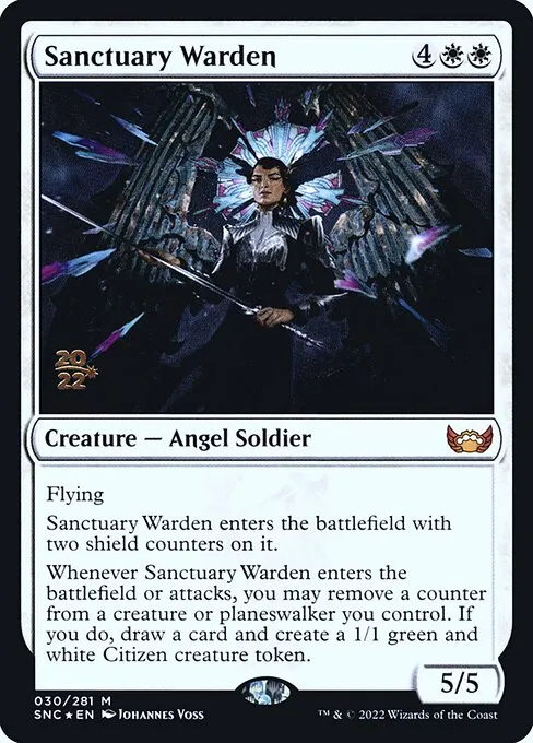 Sanctuary Warden · Streets of New Capenna Promos 30s/161