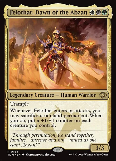Felothar, Dawn of the Abzan · Tarkir: Dragonstorm 184/427