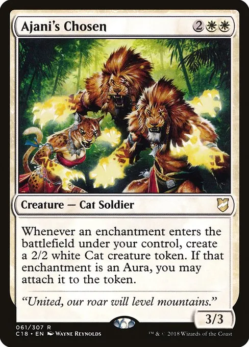 Ajani's Chosen · Commander 2018 61/307