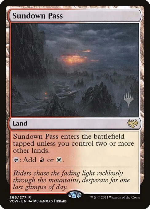 Sundown Pass · Innistrad: Crimson Vow Promos 266p/121