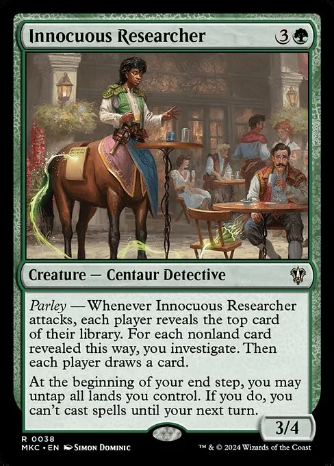 Innocuous Researcher · Murders at Karlov Manor Commander 38/358
