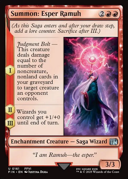 Summon: Esper Ramuh · Final Fantasy 161/599