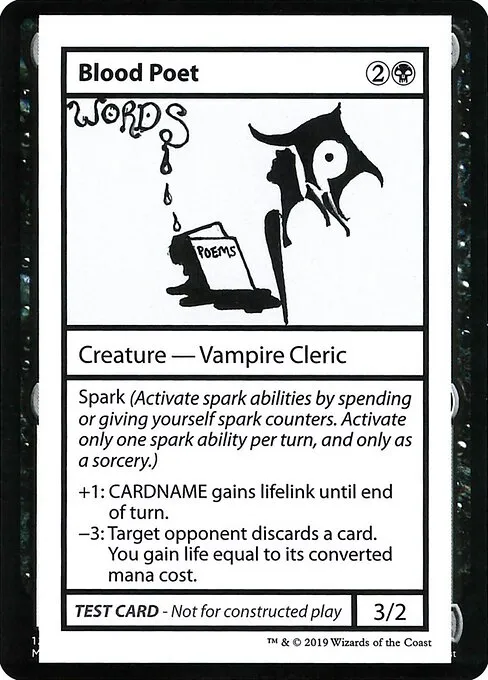 Blood Poet · Mystery Booster Playtest Cards 2021 34/121