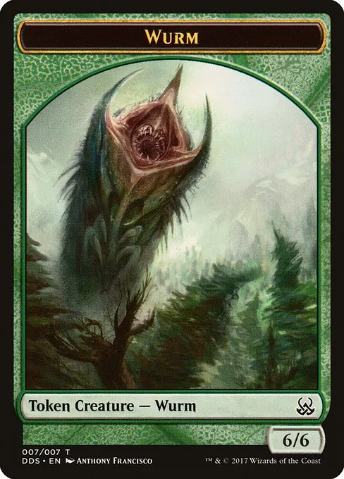 Wurm · Duel Decks: Mind vs. Might Tokens 7/7