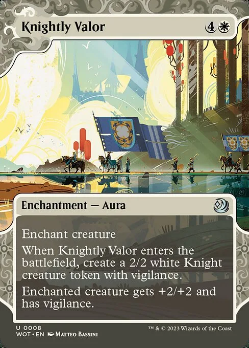 Knightly Valor · Wilds of Eldraine: Enchanting Tales 8/103