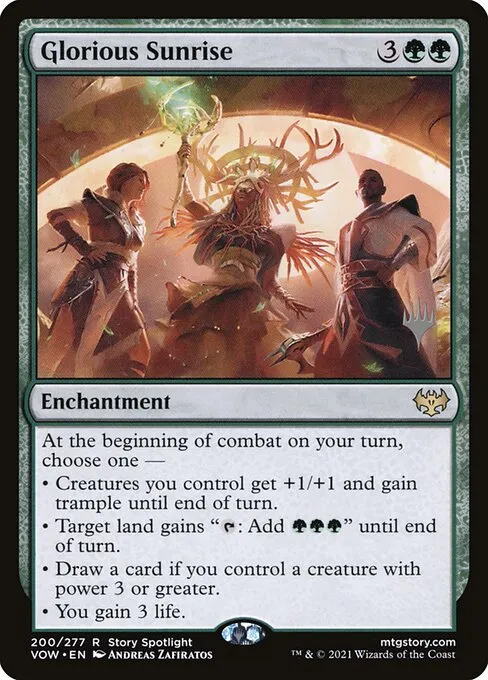 Glorious Sunrise · Innistrad: Crimson Vow Promos 200p/121