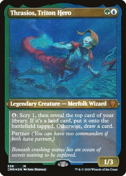 Thrasios, Triton Hero · Commander Legends 538/718