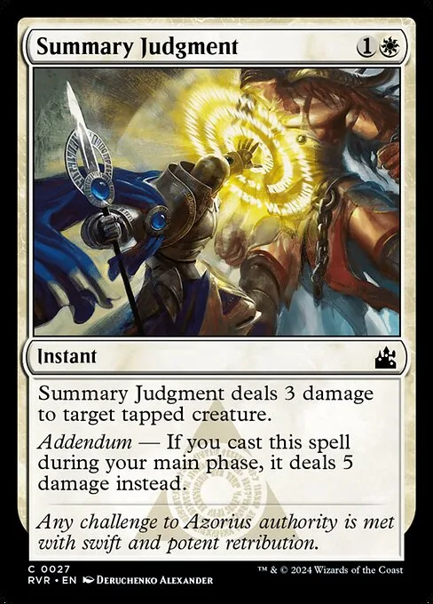 Summary Judgment · Ravnica Remastered 27/531