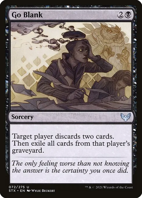Go Blank · Strixhaven: School of Mages 72/393