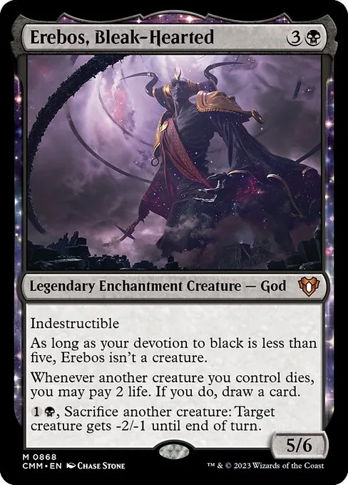 Erebos, Bleak-Hearted · Commander Masters 868/1067