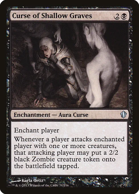 Curse of Shallow Graves · Commander 2013 71/356