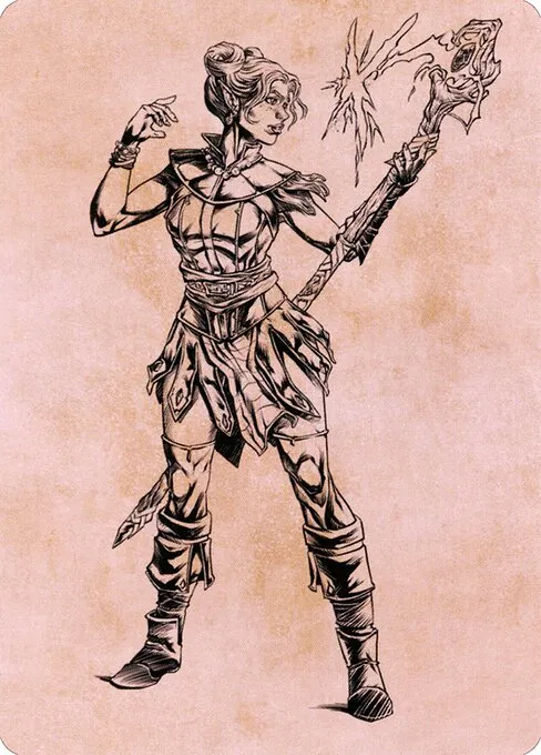 Neera, Wild Mage // Neera, Wild Mage · Battle for Baldur's Gate Art Series 74/81