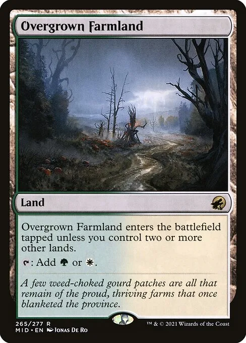 Overgrown Farmland · Innistrad: Midnight Hunt 265/399