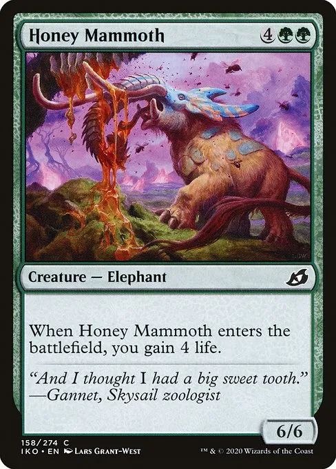 Honey Mammoth · Ikoria: Lair of Behemoths 158/390