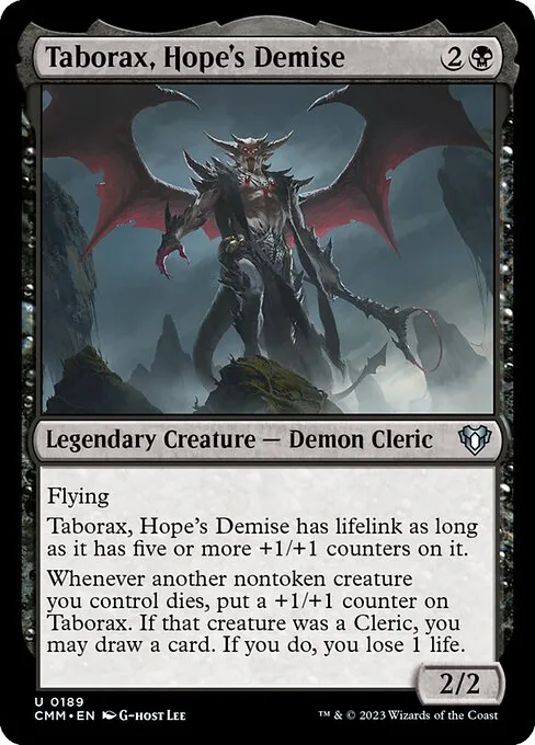 Taborax, Hope's Demise · Commander Masters 189/1067