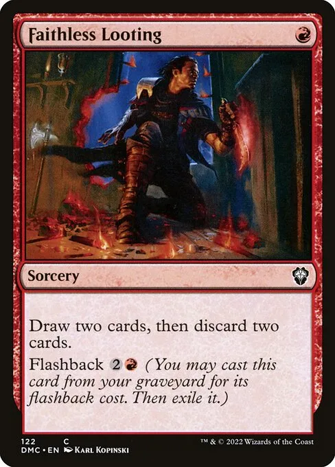 Faithless Looting · Dominaria United Commander 122/240