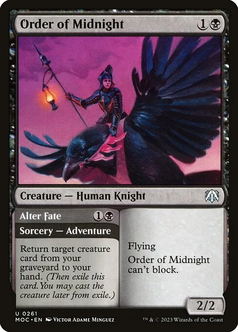Order of Midnight // Alter Fate · March of the Machine Commander 261/450